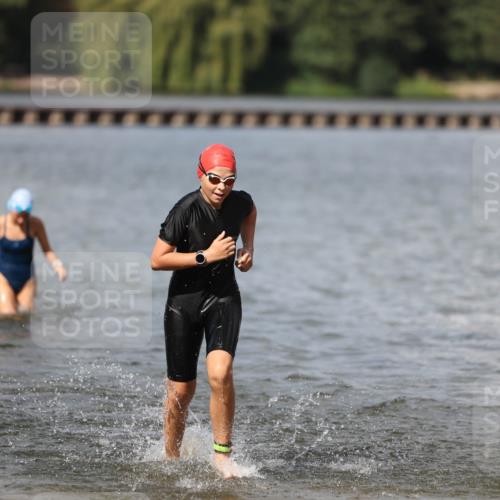 14.09.2025 - Stadtparktriathlon Michael Strokosch http://msf.ph/oto/8876755 14.09.2025 13:20:06 Schwimmen 1573, 1586, 1589, 1591 meine-sportfotos.de