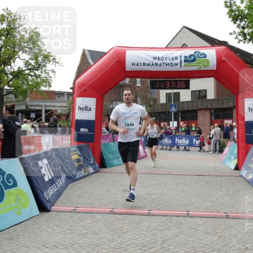 10.05.2026 - 8. Wedeler Halbmarathon Yannick Fuchs http://msf.ph/oto/9724752 10.05.2026 11:37:34 Ziel 180, 745, 1046 meine-sportfotos.de