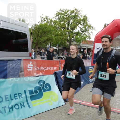 10.05.2026 - 8. Wedeler Halbmarathon Yannick Fuchs http://msf.ph/oto/9734532 10.05.2026 12:43:14 Ziel 532, 533 meine-sportfotos.de
