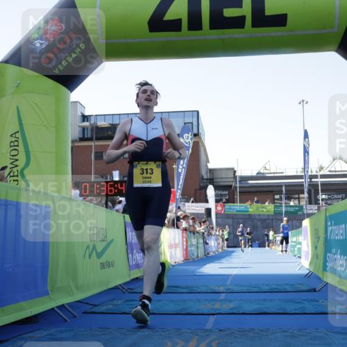 09.08.2026 - GEWOBA Citytriathlon Bremen Yannick Fuchs http://msf.ph/oto/9934754 09.08.2026 11:36:52 Ziel 223, 313 meine-sportfotos.de