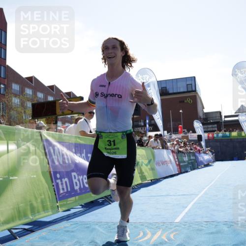 09.08.2026 - GEWOBA Citytriathlon Bremen Yannick Fuchs http://msf.ph/oto/9935814 09.08.2026 14:56:24 Ziel 31 meine-sportfotos.de
