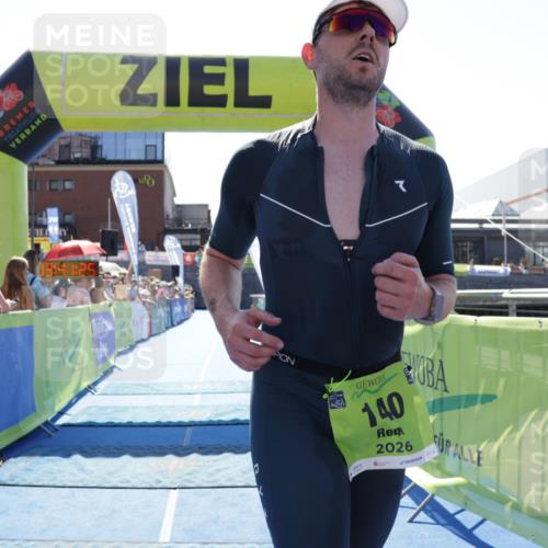 09.08.2026 - GEWOBA Citytriathlon Bremen Yannick Fuchs http://msf.ph/oto/9936639 09.08.2026 15:07:48 Ziel 140 meine-sportfotos.de