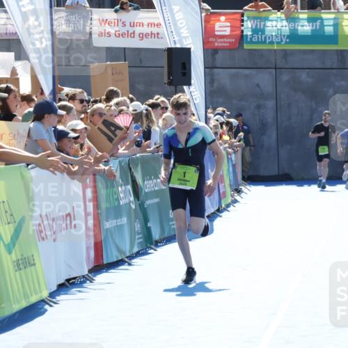 09.08.2026 - GEWOBA Citytriathlon Bremen Yannick Fuchs http://msf.ph/oto/9936696 09.08.2026 15:08:32 Ziel 1, 46 meine-sportfotos.de