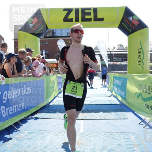 09.08.2026 - GEWOBA Citytriathlon Bremen Yannick Fuchs http://msf.ph/oto/9937741 09.08.2026 15:19:11 Ziel 21, 319, 343, 398 meine-sportfotos.de