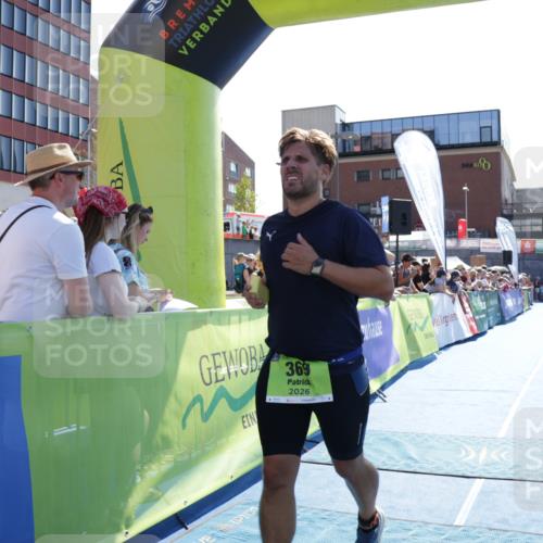 09.08.2026 - GEWOBA Citytriathlon Bremen Yannick Fuchs http://msf.ph/oto/9937863 09.08.2026 15:21:06 Ziel 66, 369 meine-sportfotos.de