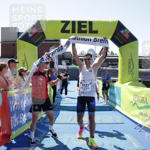 09.08.2026 - GEWOBA Citytriathlon Bremen Yannick Fuchs http://msf.ph/oto/9940377 09.08.2026 13:39:34 Ziel 1127 meine-sportfotos.de